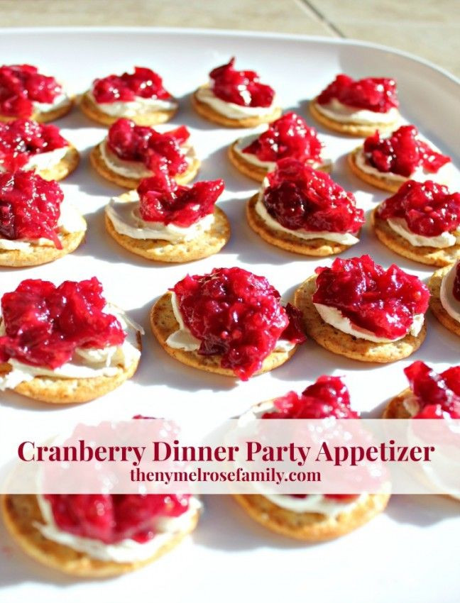 Appetizer Ideas For Dinner Party
 Cranberry Dinner Party Appetizer Recipe
