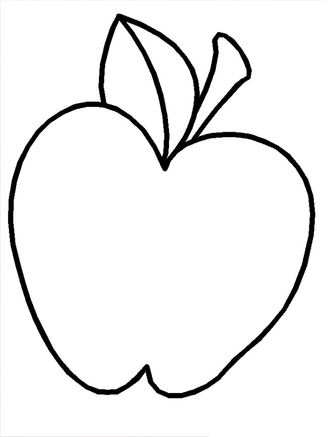 Apple Printable Coloring Pages
 Free Printable Apple Coloring Pages For Kids