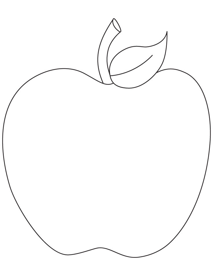 Apple Printable Coloring Pages
 Free 14 Apple Fruit Coloring Sheet