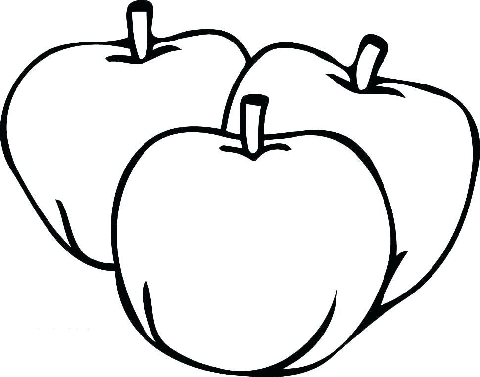 Apple Printable Coloring Pages
 Free Printable Fruit Coloring Pages For Kids