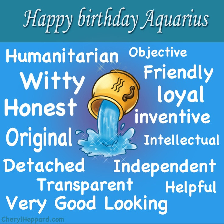 Aquarius Birthday Quotes
 Top 7 ideas about ♒ Aquarius ♒ on Pinterest