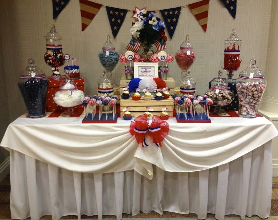 Army Retirement Party Ideas
 "FREEDOM IS SWEET" Dessert Bar Patriotic Themed Retirement