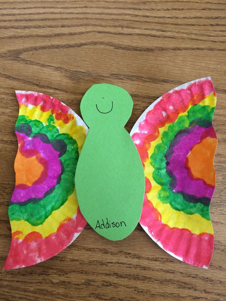 Art And Craft For Preschool
 Easy paper plate butterflies