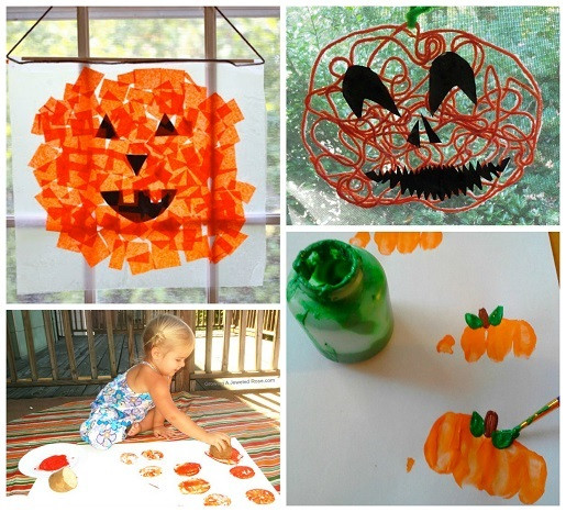 Art And Craft Ideas For Toddlers
 Easy Pumpkin Crafts for Kids to Make this Fall Crafty
