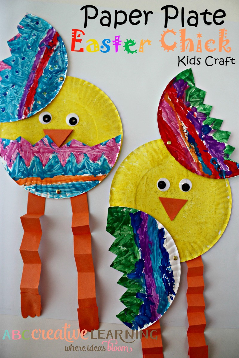 Art And Craft Ideas For Toddlers
 Cutest Paper Plate Easter Chick Kids Craft Simply Today Life