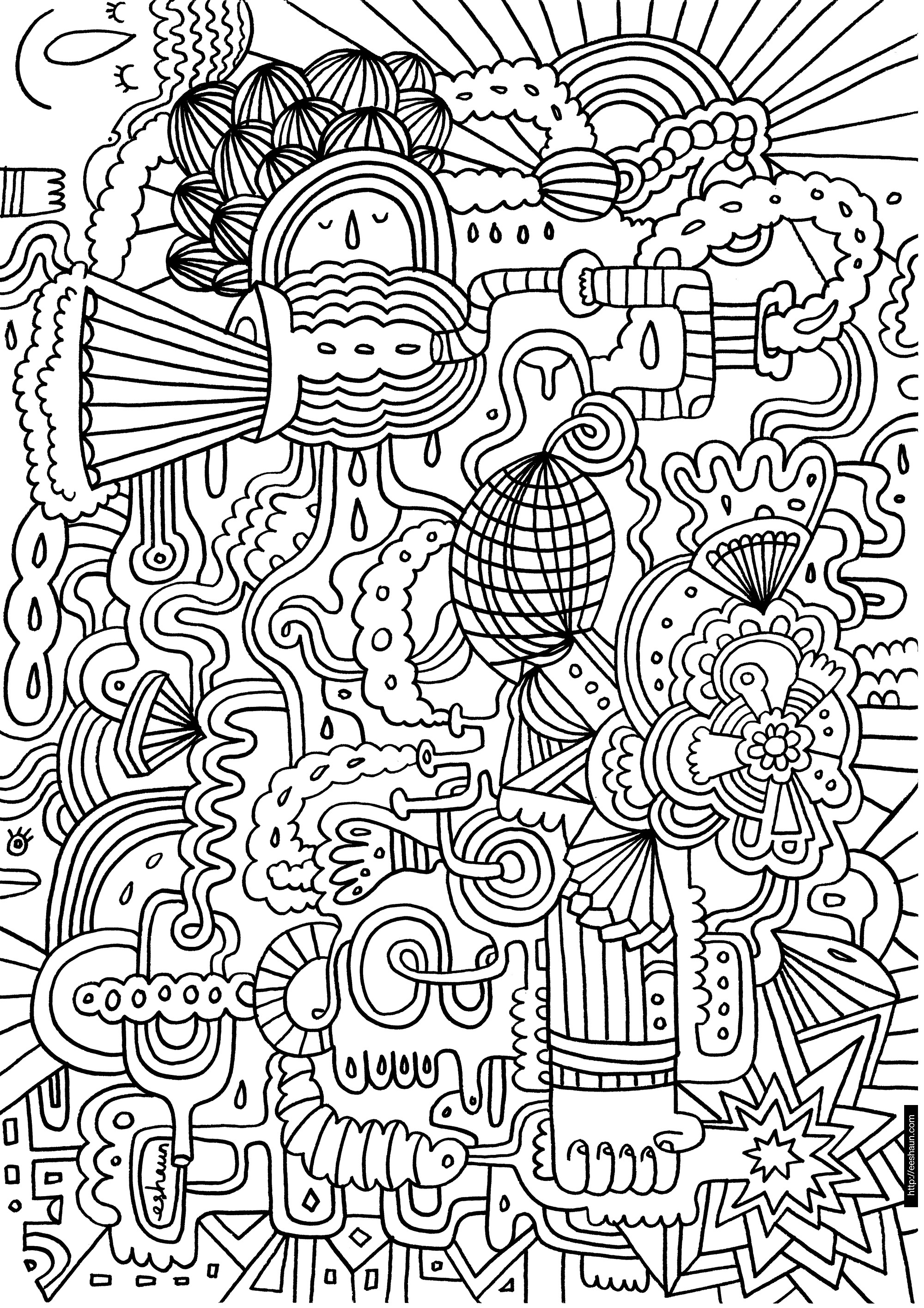 Art Design Coloring Sheets Boys Names
 Hard Coloring Pages Best Cool Funny