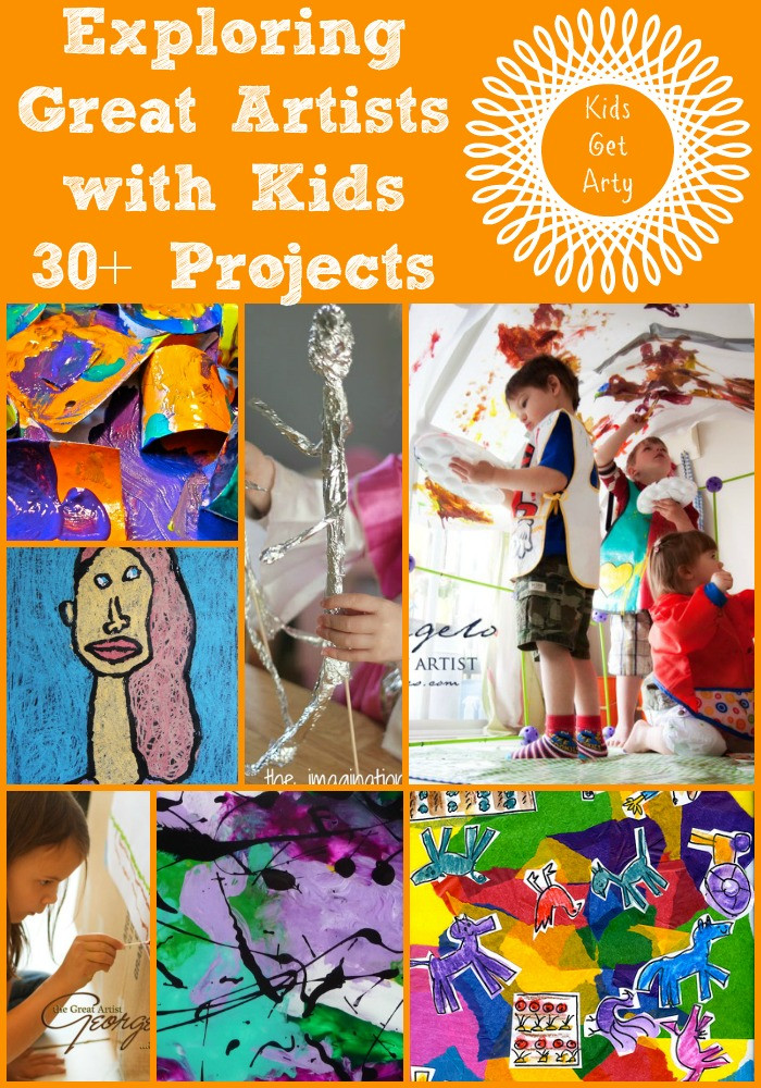 Art Project For Kids
 30 Art Projects for Kids looking at the Great Artists