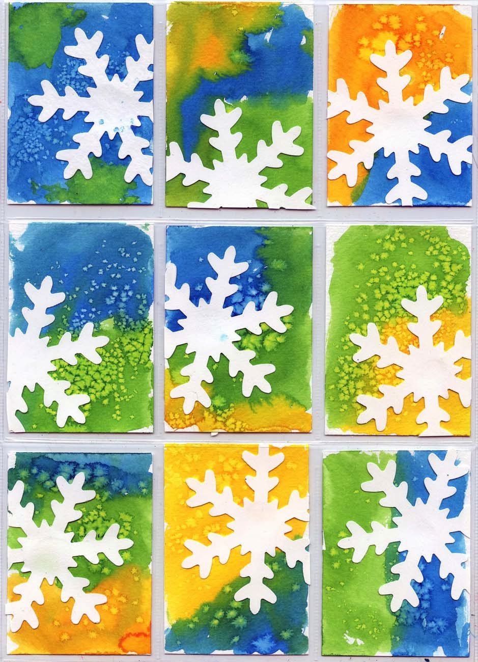 Art Project For Kids
 Snowflake ATC Art Projects for Kids