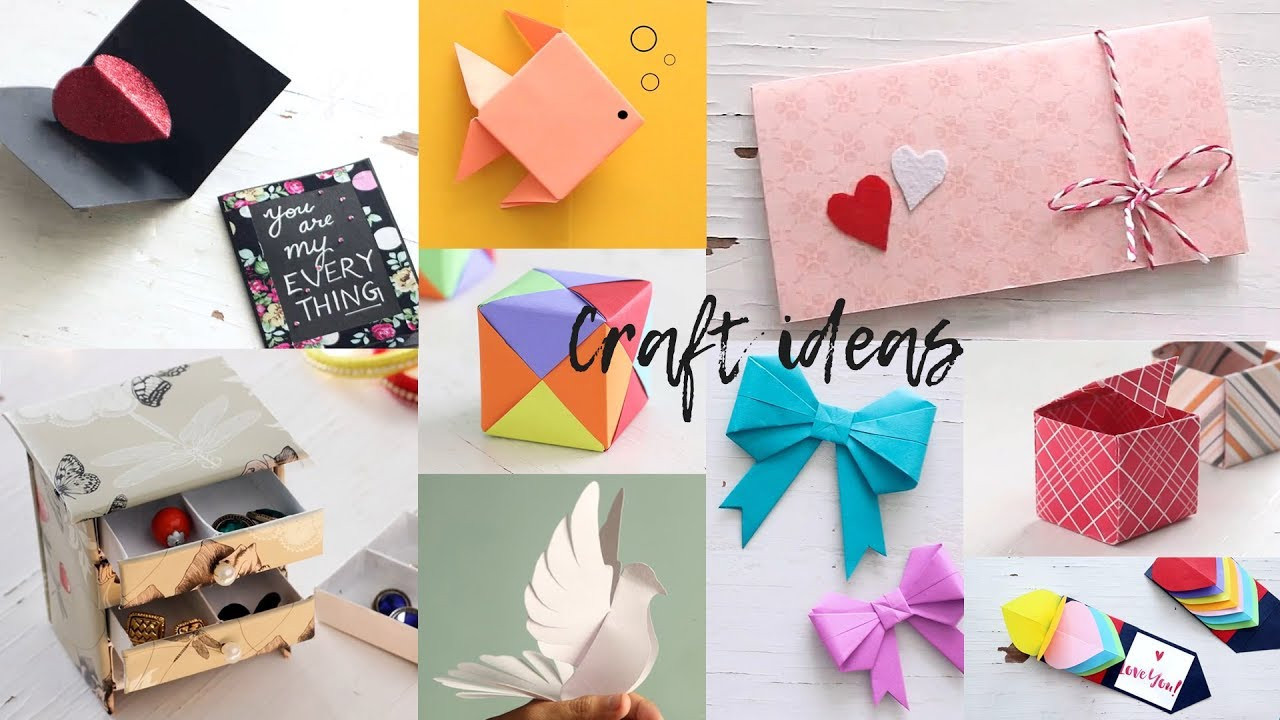 Arts And Crafts Gift Ideas
 10 Lovely Paper Crafts DIY Craft Ideas
