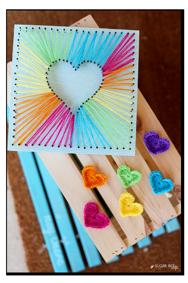 Arts And Crafts Gift Ideas
 How to Make String Art Knit & Crochet