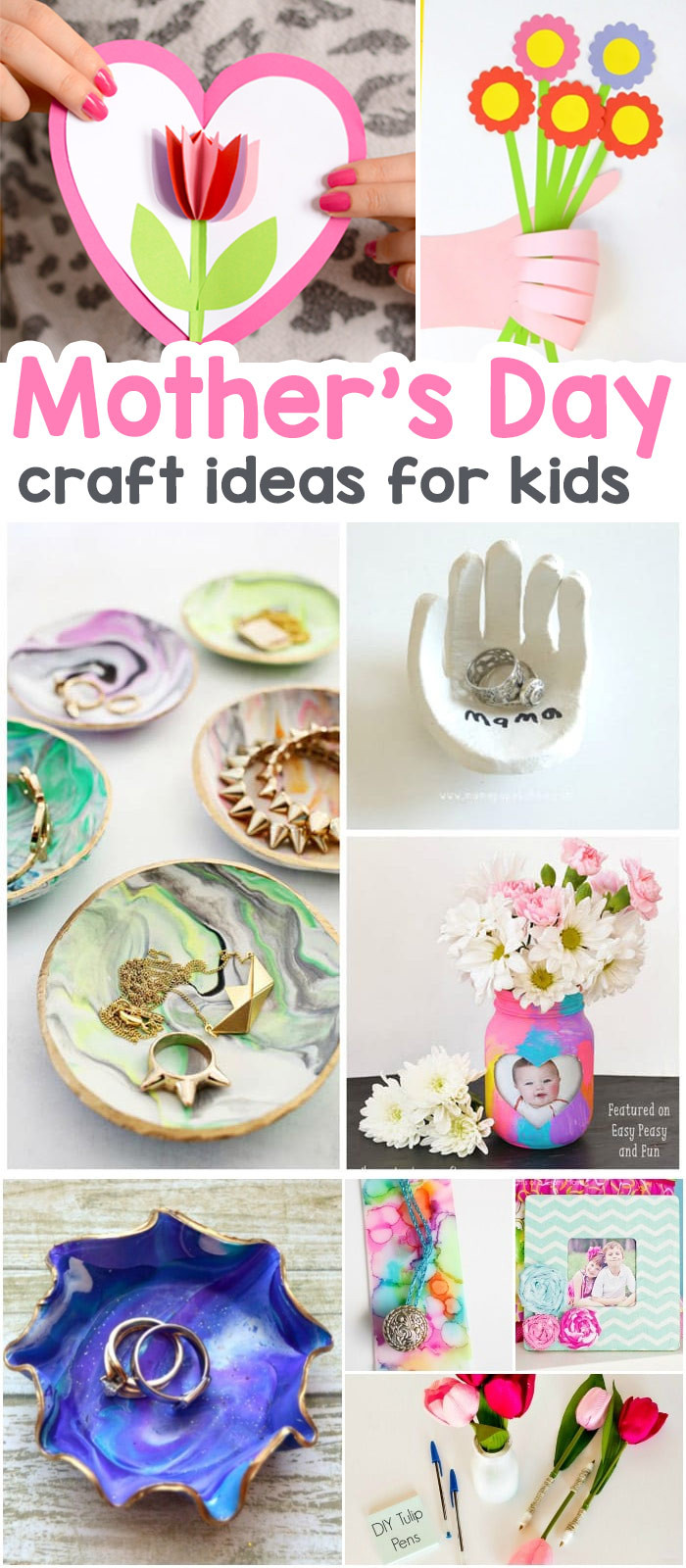 Arts And Crafts Mothers Day Gift Ideas
 25 Mothers Day Crafts for Kids Most Wonderful Cards