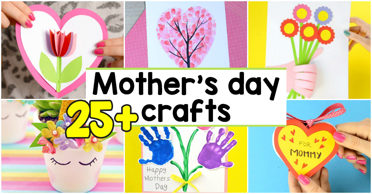 Arts And Crafts Mothers Day Gift Ideas
 25 Mothers Day Crafts for Kids Most Wonderful Cards