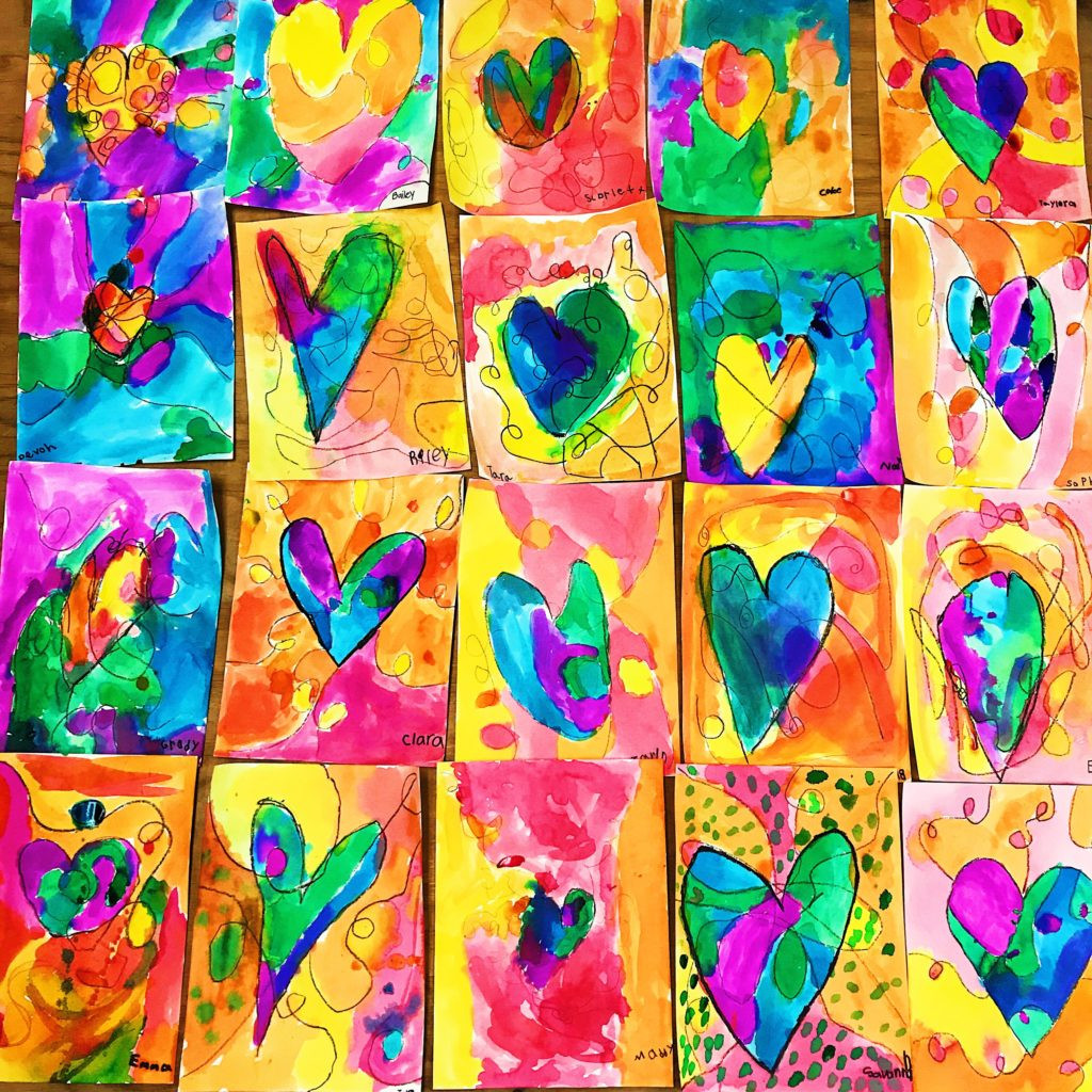 Artwork For Kids
 Kids Heart Art Project • Color Made Happy