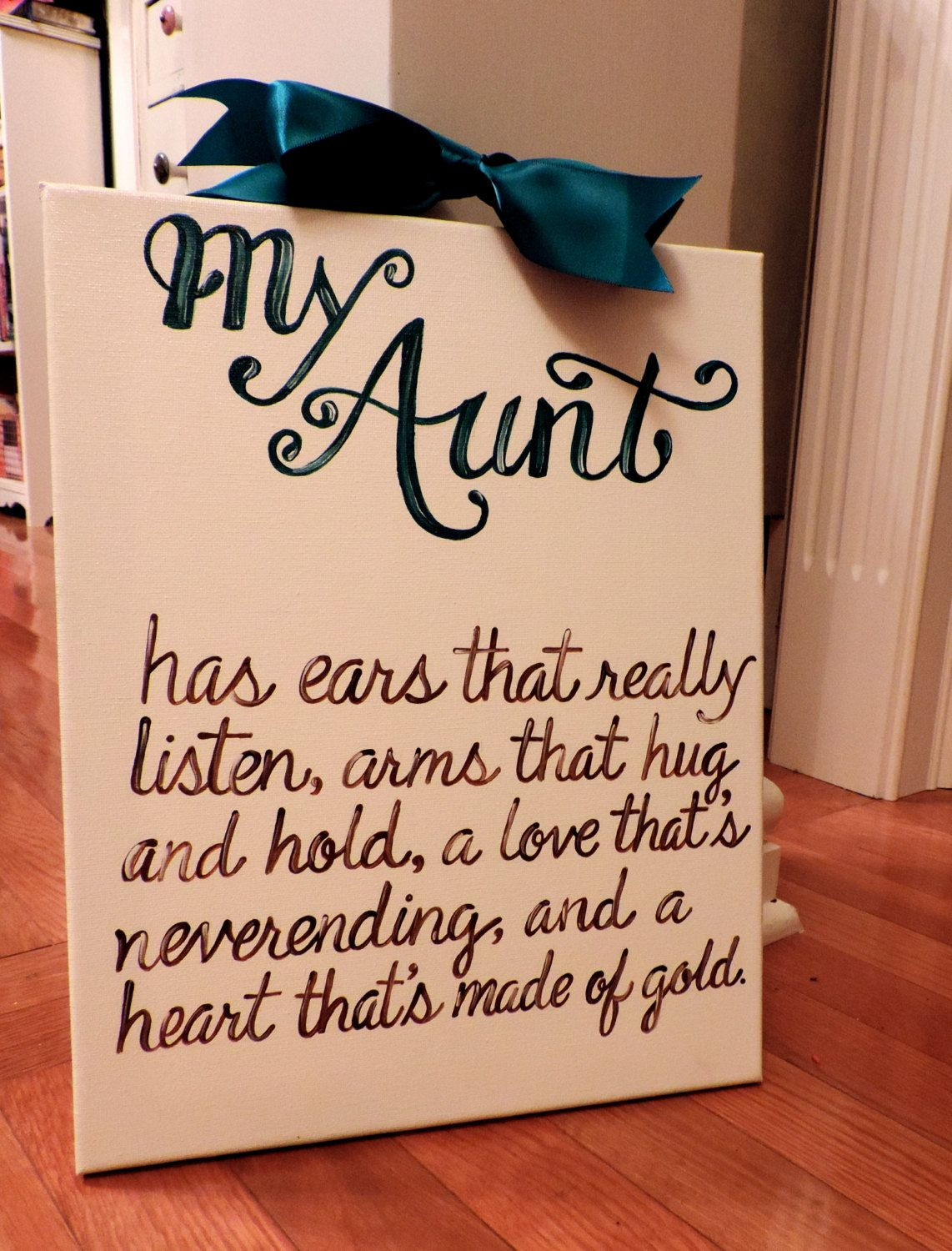 Aunt Like A Mother Quotes
 Mother s Day Aunt GIft Quote Custom Canvas by