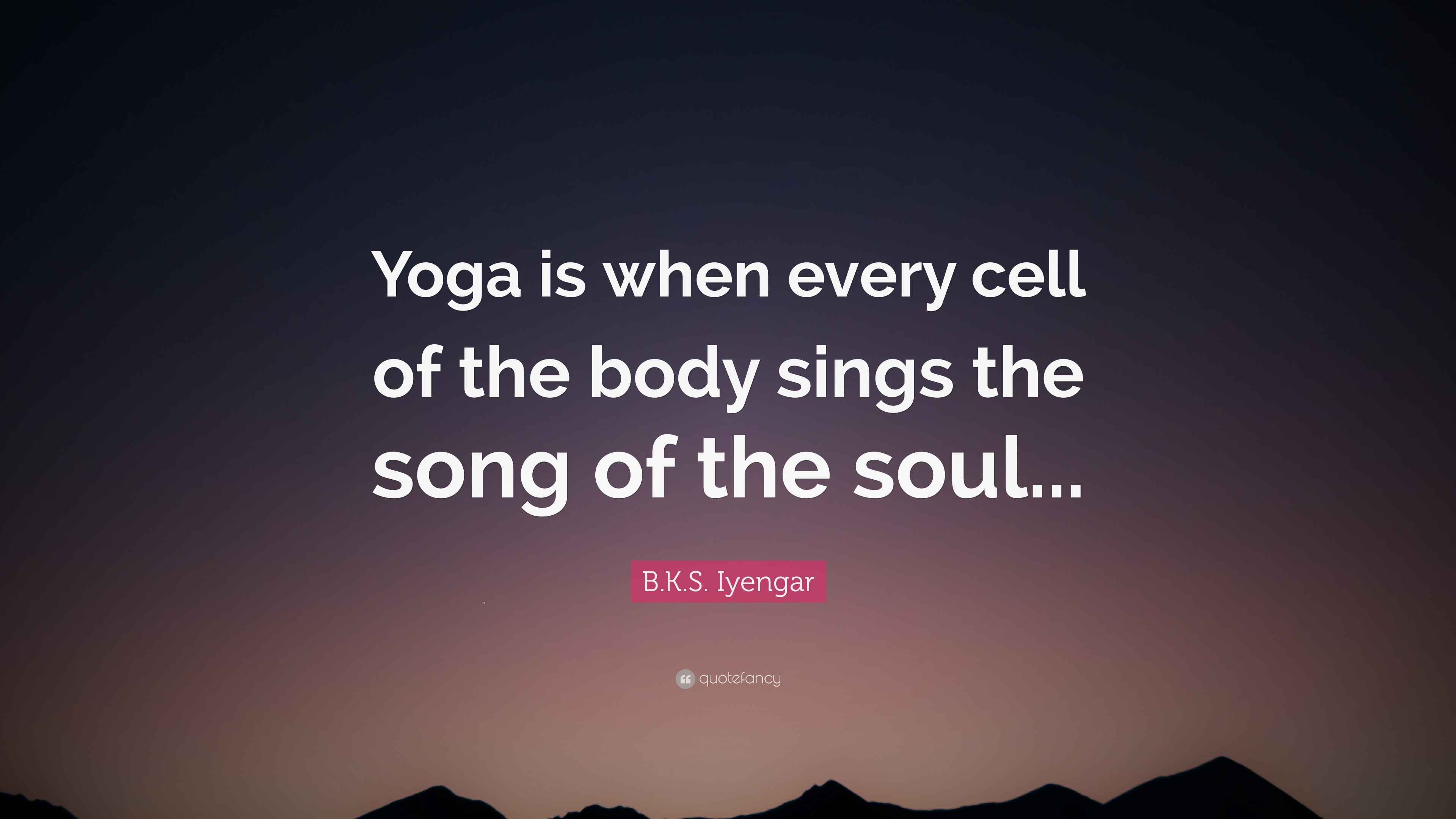 B K S Iyengar Quotes Light On Life
 B K S Iyengar Quote “Yoga is when every cell of the body