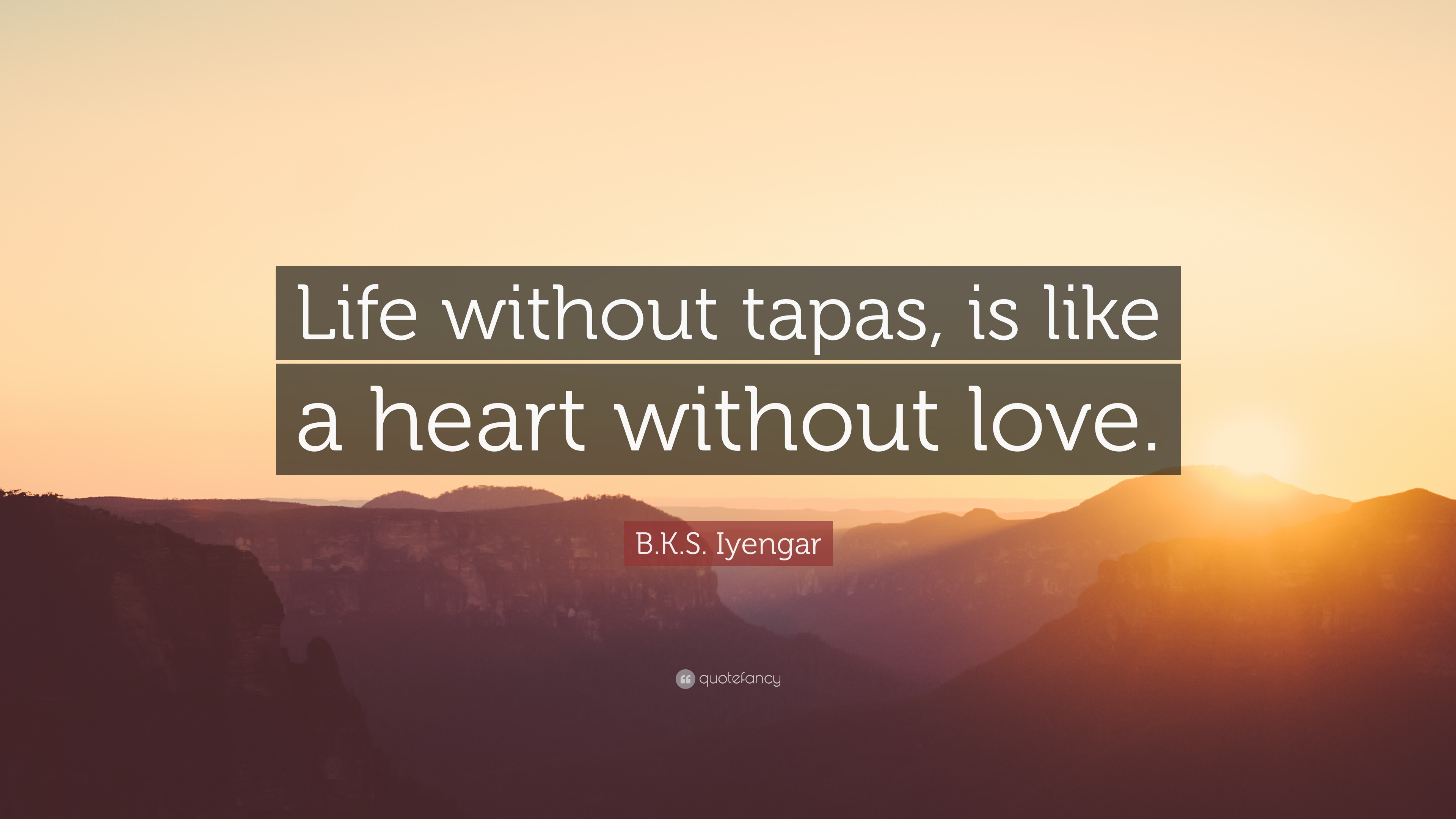 B K S Iyengar Quotes Light On Life
 B K S Iyengar Quote “Life without tapas is like a heart