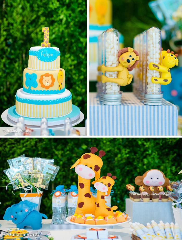 Baby Boys 1St Birthday Decorations
 Kara s Party Ideas Zoo Birthday Party Planning Ideas Cake