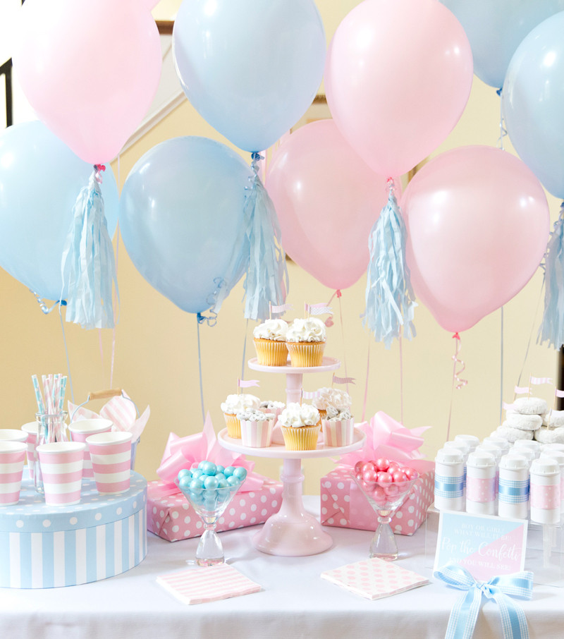Baby Gender Party Ideas
 Boy or Girl Blue Pink Gender Reveal Party