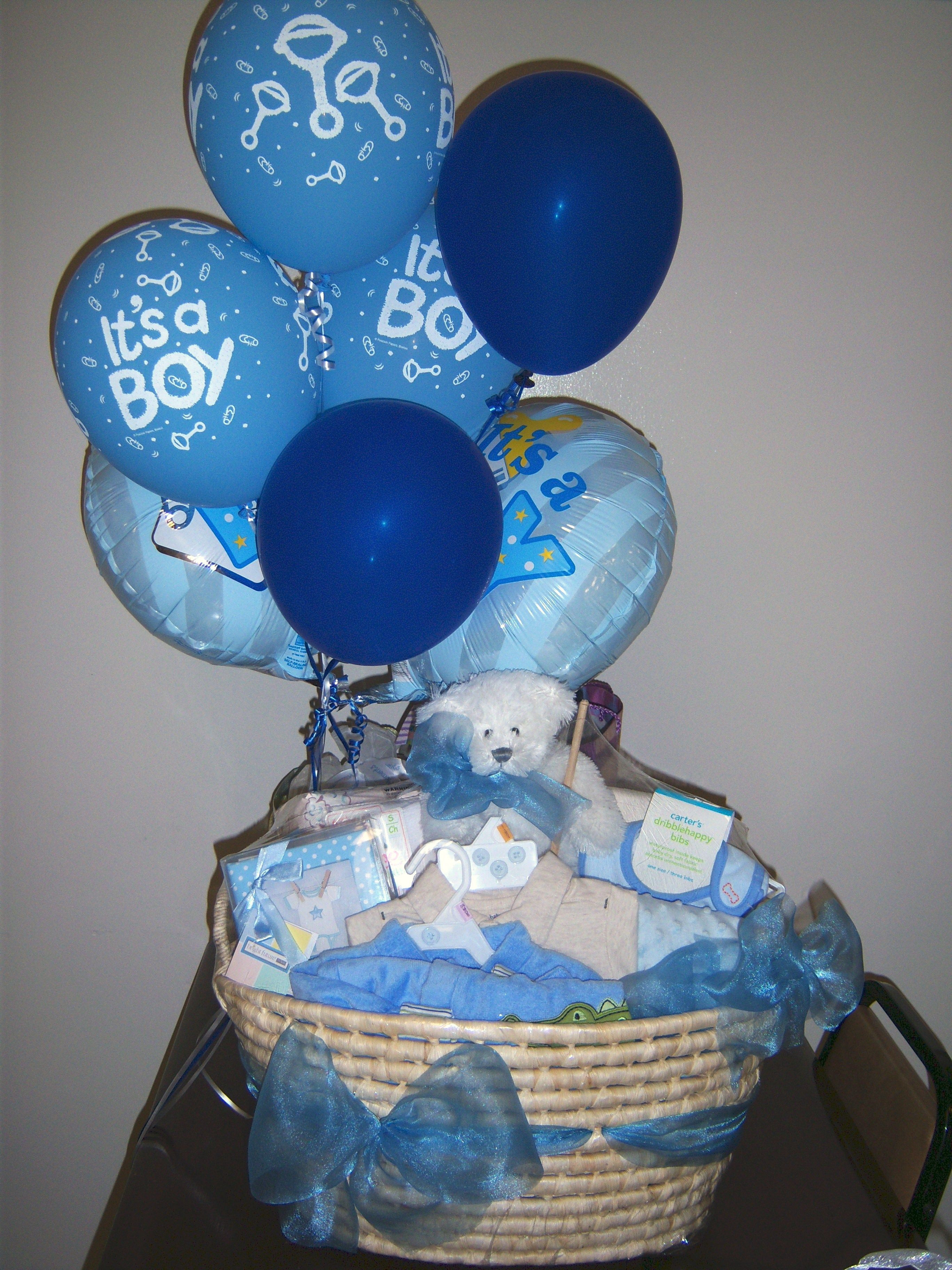 Baby Gift Ideas For Boys
 Baby Boy Gift Basket Gift Wrapping Pinterest