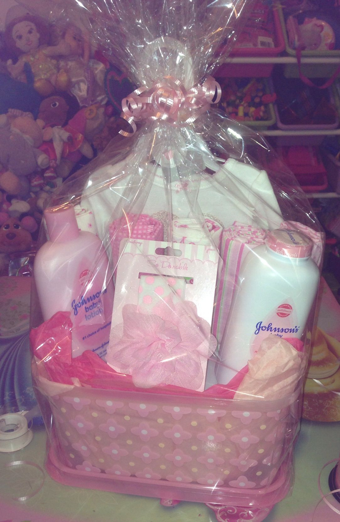 Baby Gift Ideas For Girl
 DIY baby shower t basket for a girl DIY ideas
