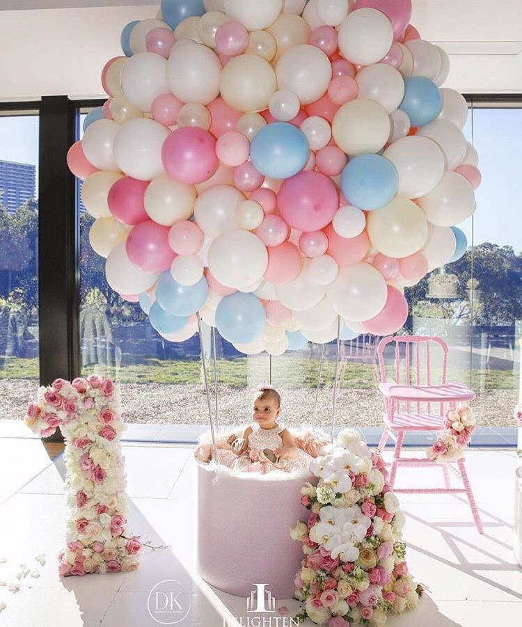 Baby Girl First Birthday Party Ideas
 Fab baby girl s first birthday Up up and away