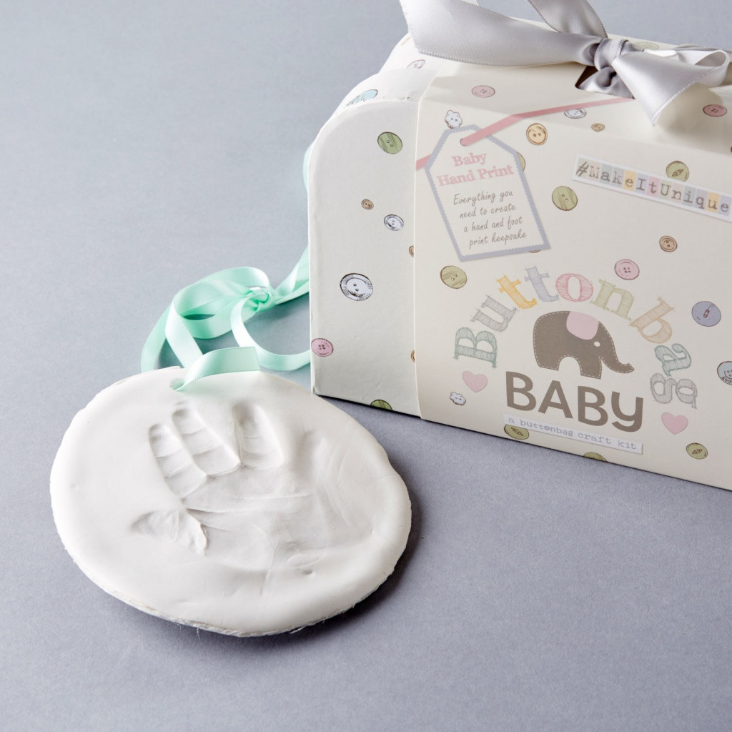 Baby Handprint Gift Ideas
 Baby Handprint Gift Kit Children s craft kits from Buttonbag