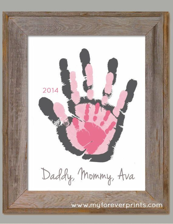 Baby Handprint Gift Ideas
 25 best Family hand prints ideas on Pinterest