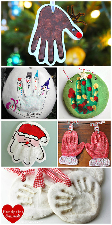 Baby Handprint Gift Ideas
 Adorable Homemade Salt Dough Handprint Ornaments