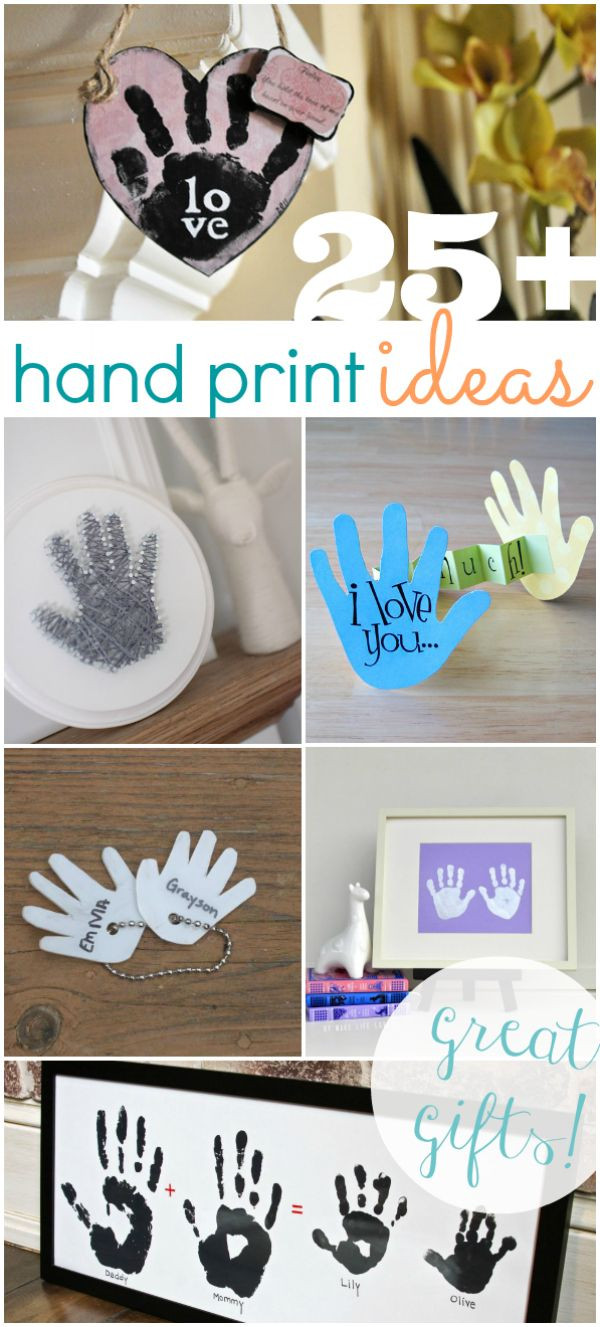 Baby Handprint Gift Ideas
 Best 25 Hand prints ideas on Pinterest