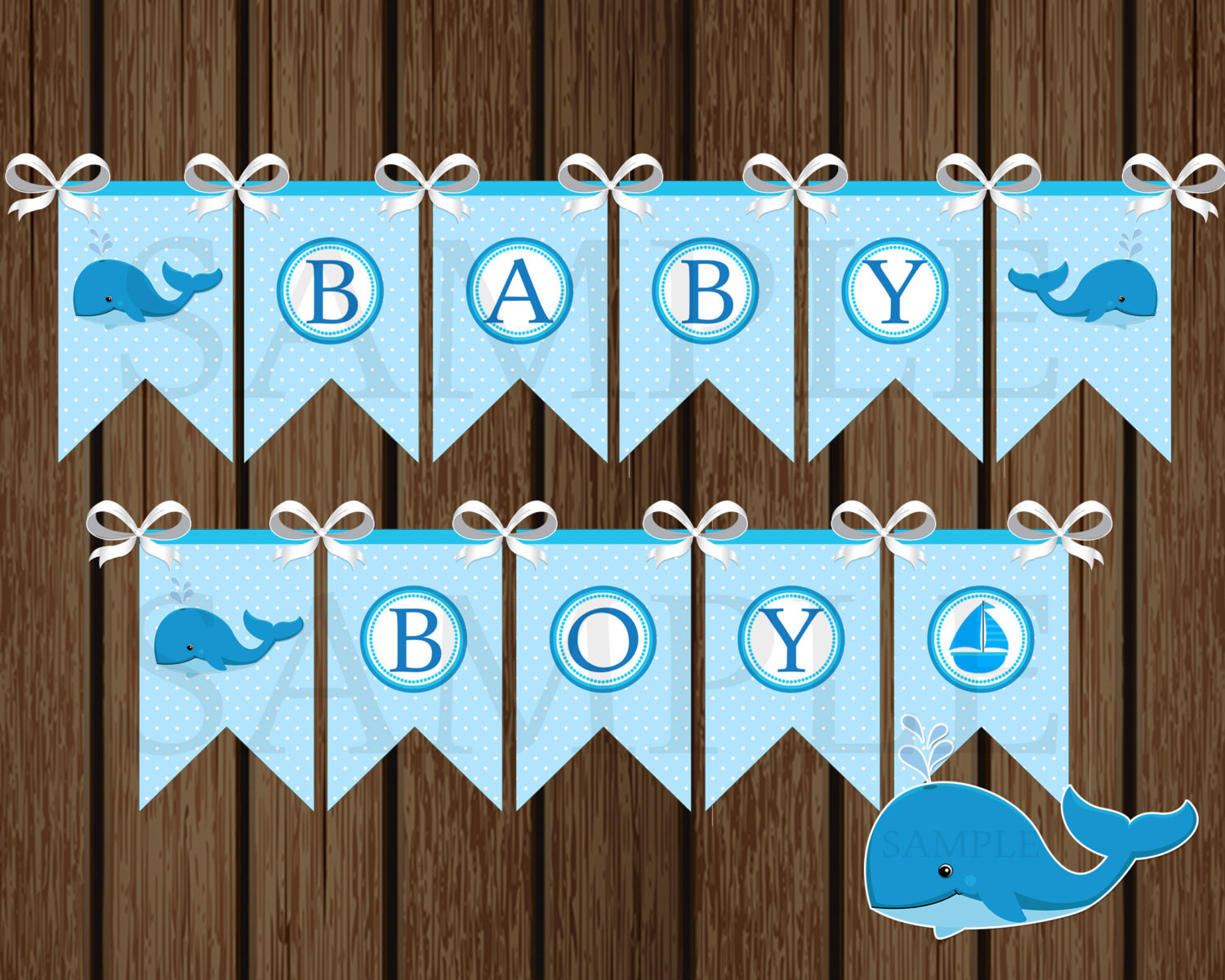 Baby Shower Banners DIY
 Baby Boy Whale Banner DIY Whale Baby Shower Banner Shower