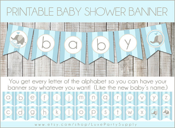 Baby Shower Banners DIY
 DIY Baby Shower Banners s and for