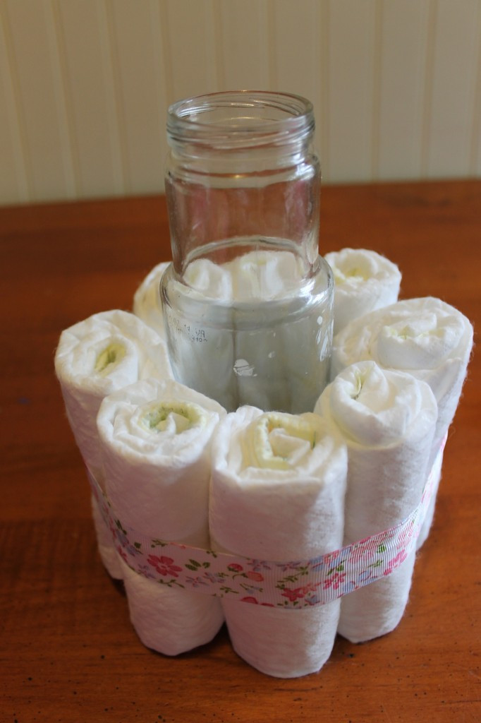 Baby Shower Centerpieces DIY
 DIY Baby Shower Centerpieces Using Diapers Frugal Fanatic