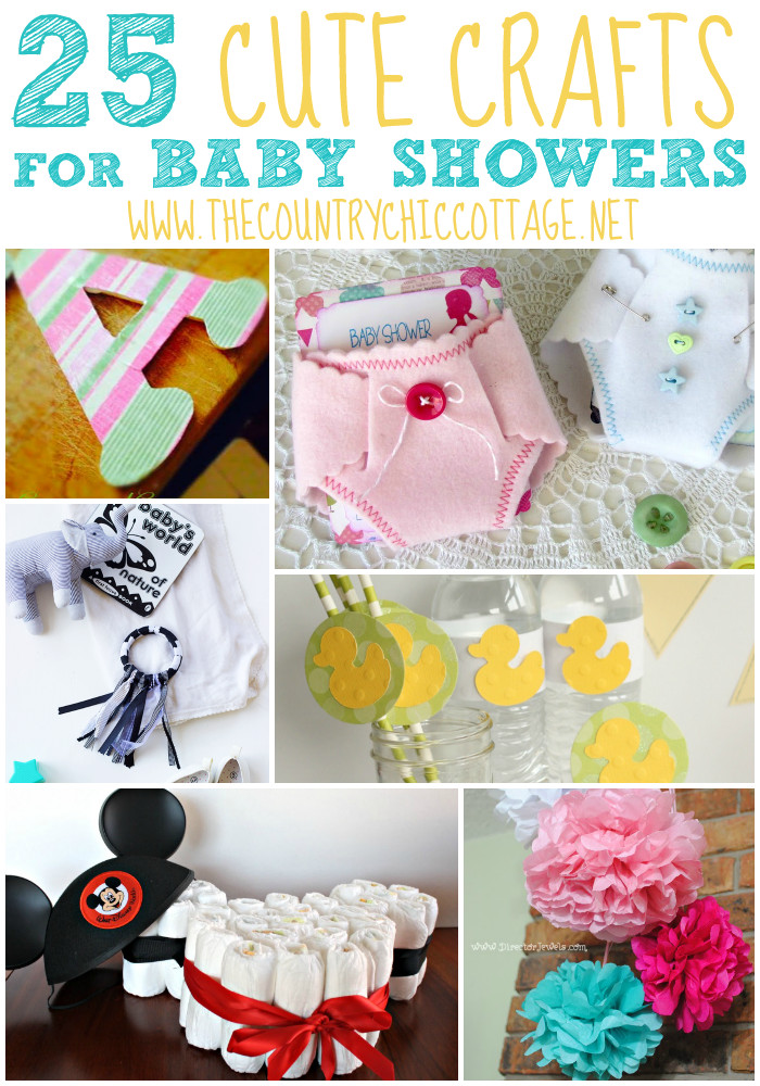 Baby Shower Craft Ideas
 25 Baby Shower Crafts The Country Chic Cottage