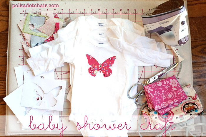 Baby Shower Craft Ideas
 Baby Shower Crafts Decorate esie s The Polkadot Chair