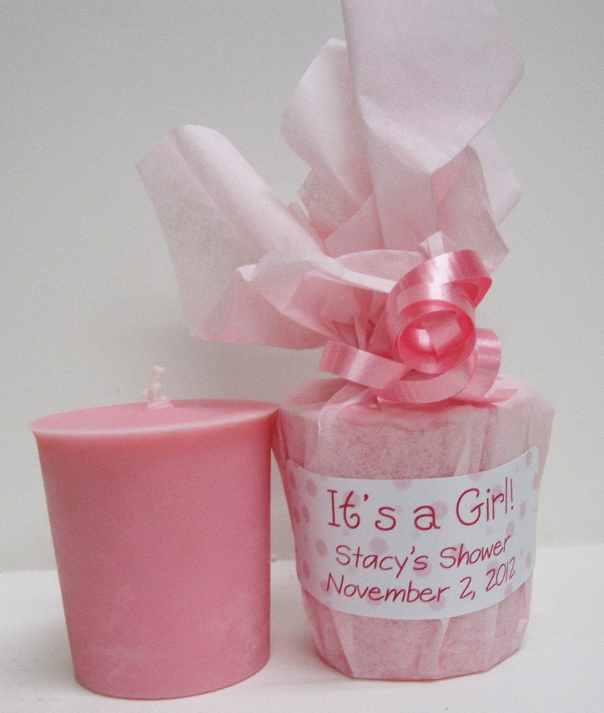 Baby Shower Favours DIY
 Baby Shower Favors 10 Baby Powder Scented Soy Votives
