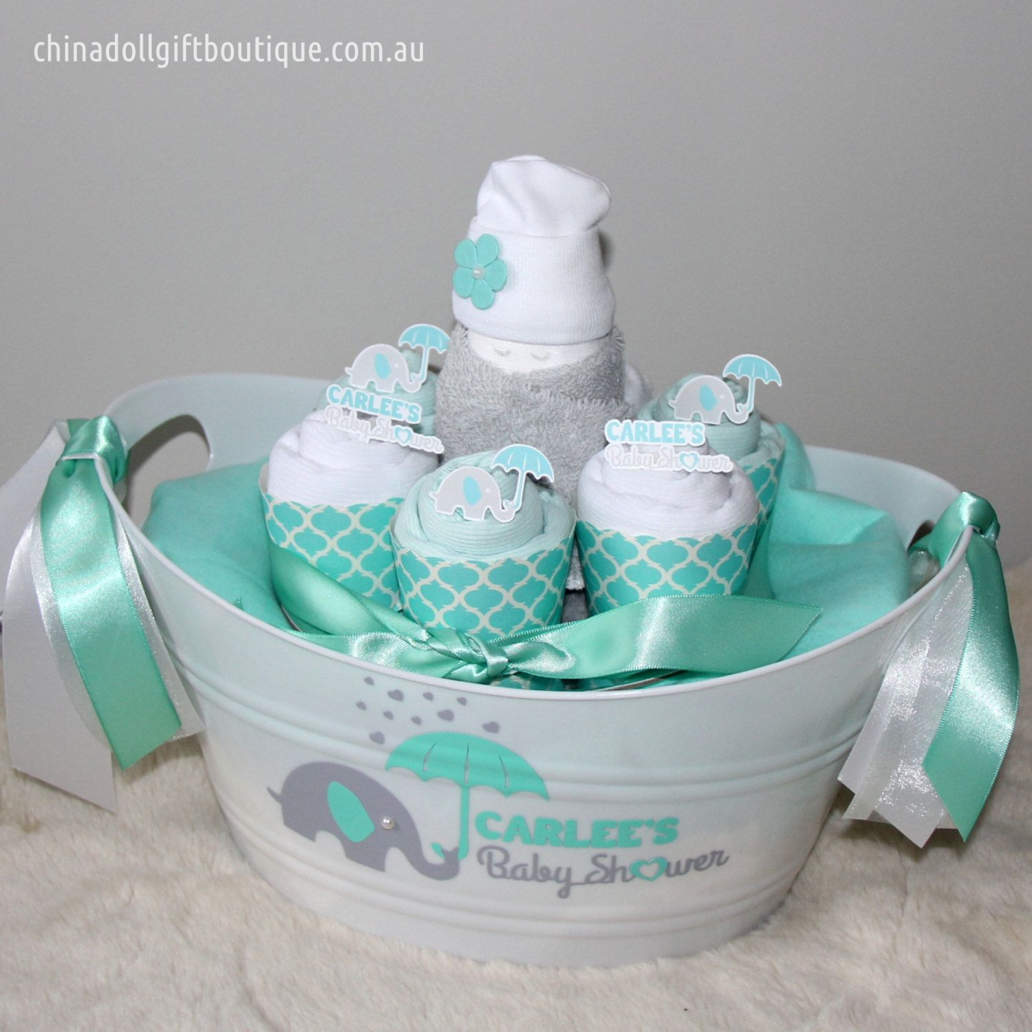 Baby Shower Gift Basket Ideas For Boy
 baby shower t basket small personalised