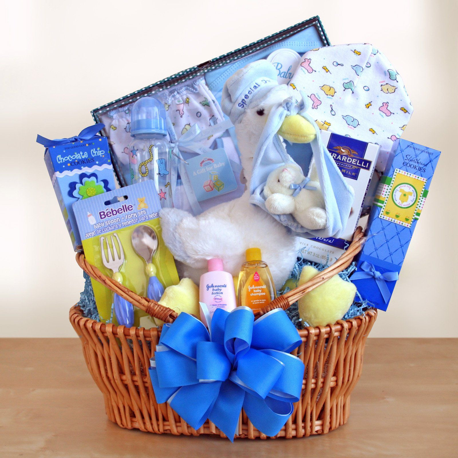 Baby Shower Gift Basket Ideas For Boy
 Special Stork Delivery Baby Boy Gift Basket