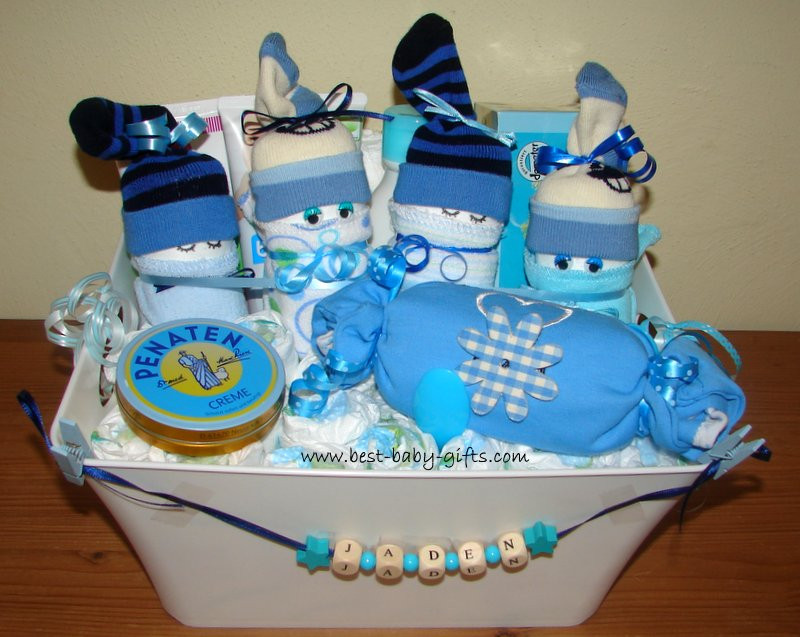 Baby Shower Gift Basket Ideas For Boy
 Newborn Baby Gift Baskets how to make a unique baby t