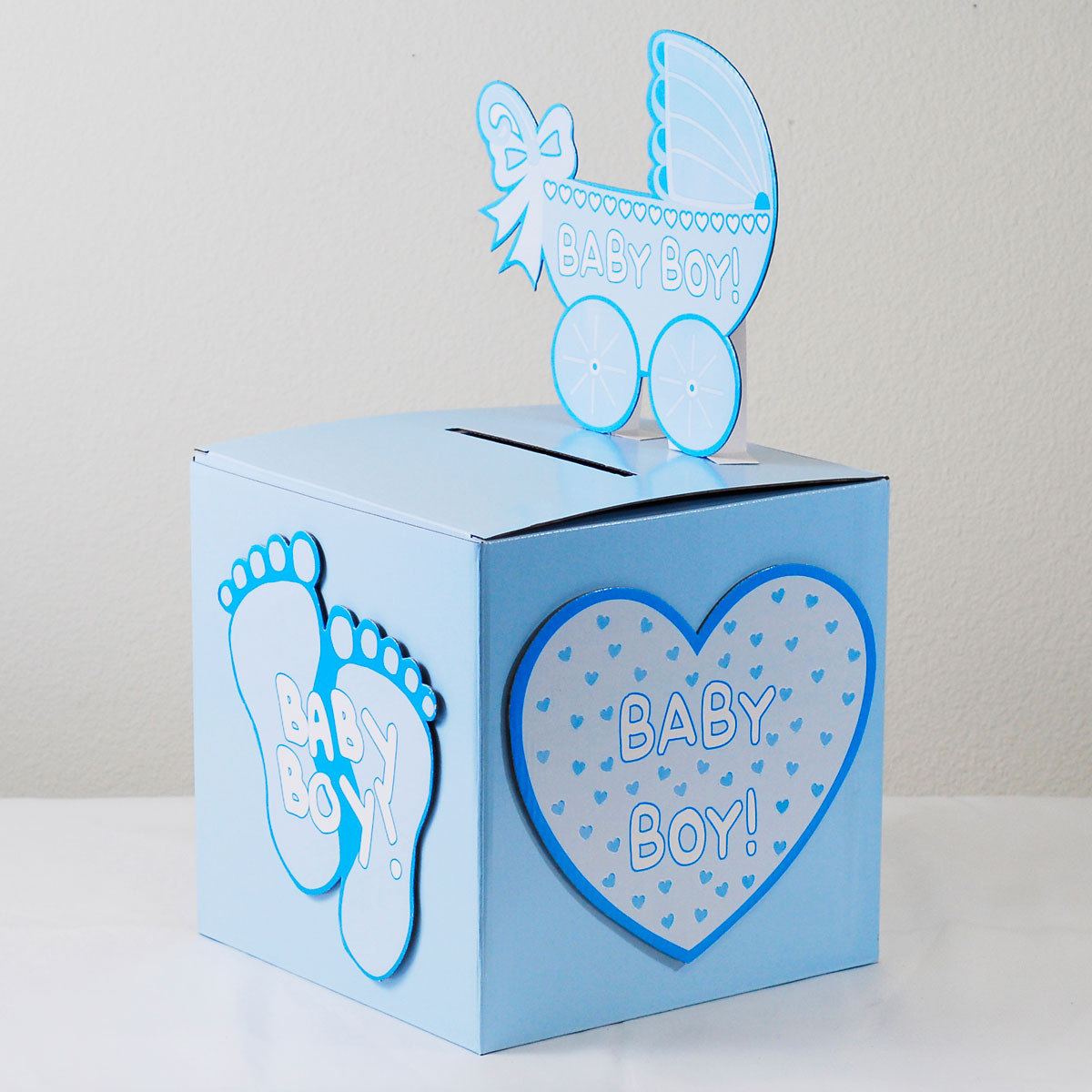 Baby Shower Gift Box Ideas
 Baby Shower Wishing Well Card Gift Money Box Pink Girl