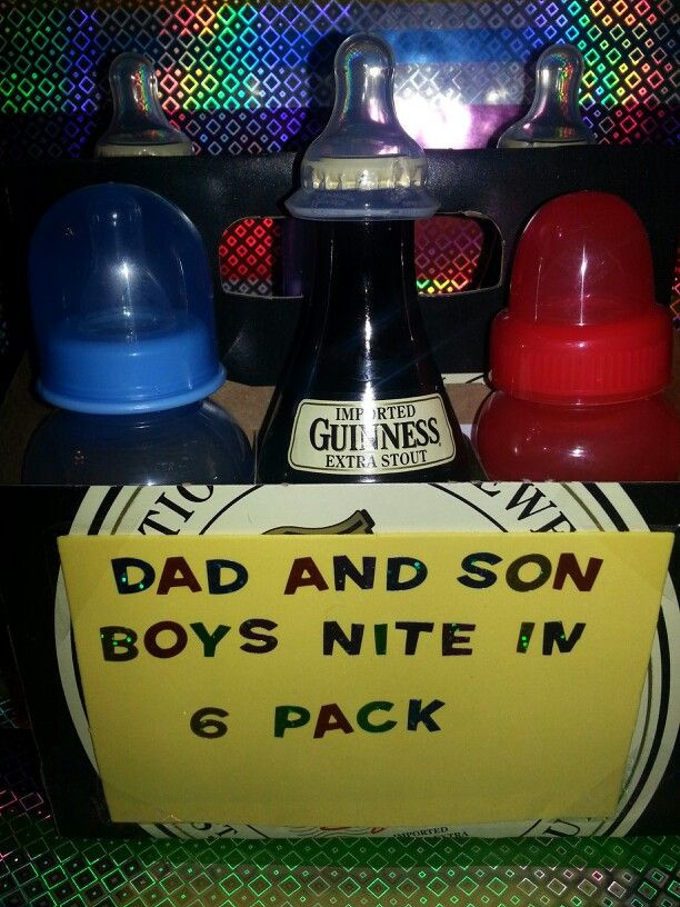 Baby Shower Gift Ideas For Dads
 Daddy to be baby shower t Replace 3 bottles of Dad s