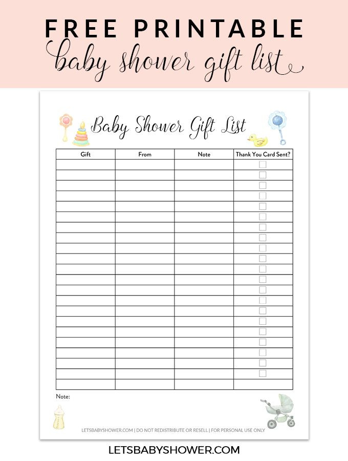 Baby Shower Gift List Ideas
 Best 25 Baby shower t list ideas on Pinterest