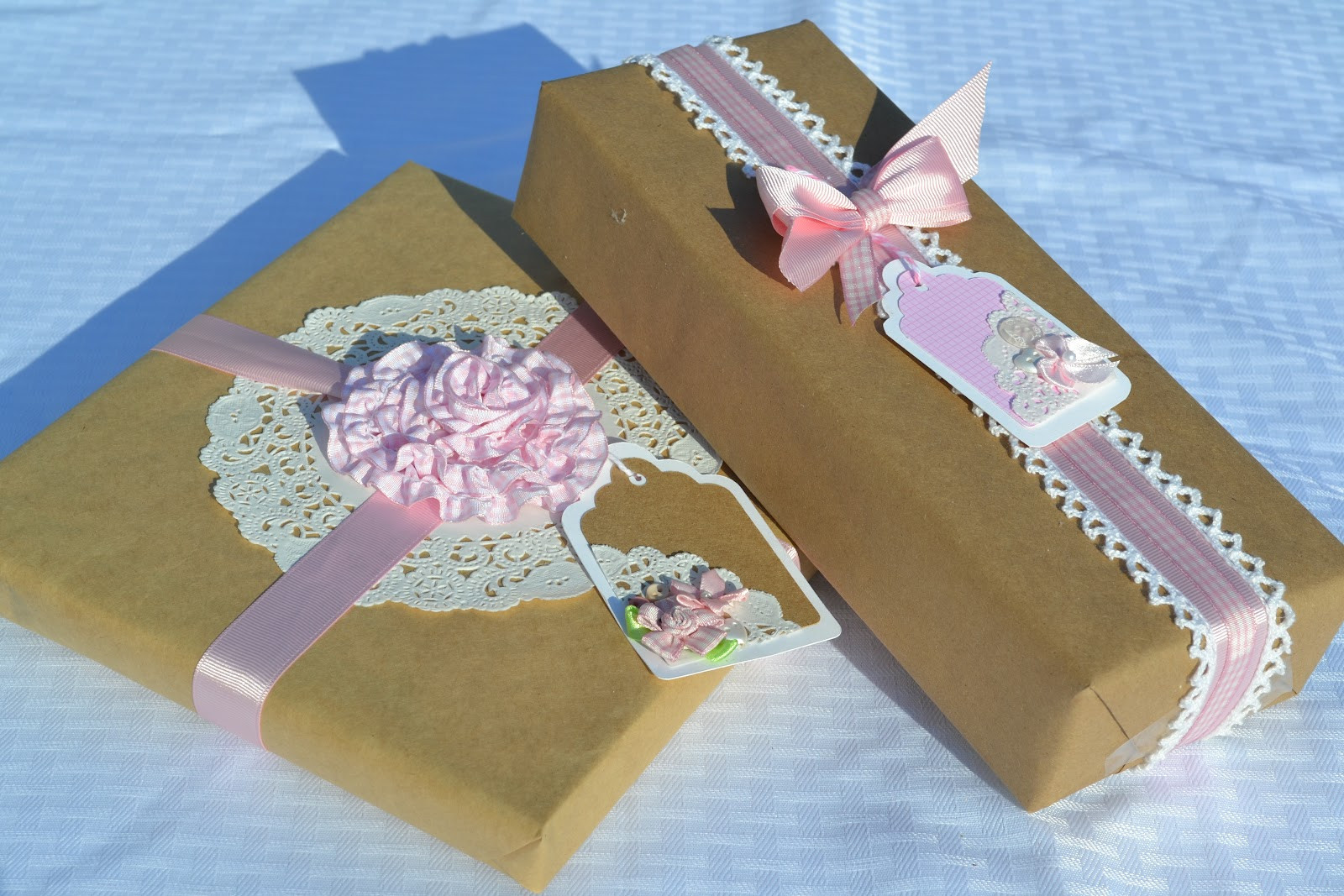 Baby Shower Gift Wrapping Ideas
 Corner of Plaid and Paisley Baby Shower Gift Wrap