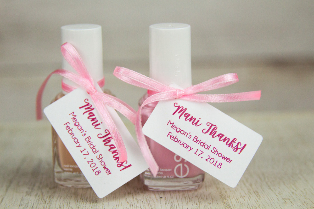 Baby Shower Thank You Gift Ideas For Guests
 Mani Thanks Tags Bridal Shower Thank You Gifts Baby