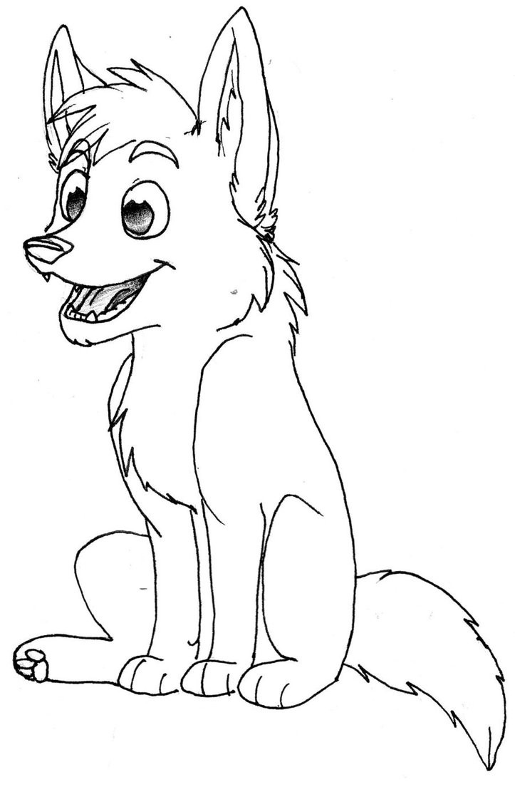 Baby Wolf Coloring Pages
 Free Printable Wolf Coloring Pages For Kids