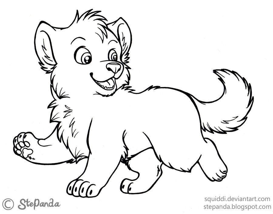 Baby Wolf Coloring Pages
 Baby Wolf Coloring Pages To Print Coloring Home