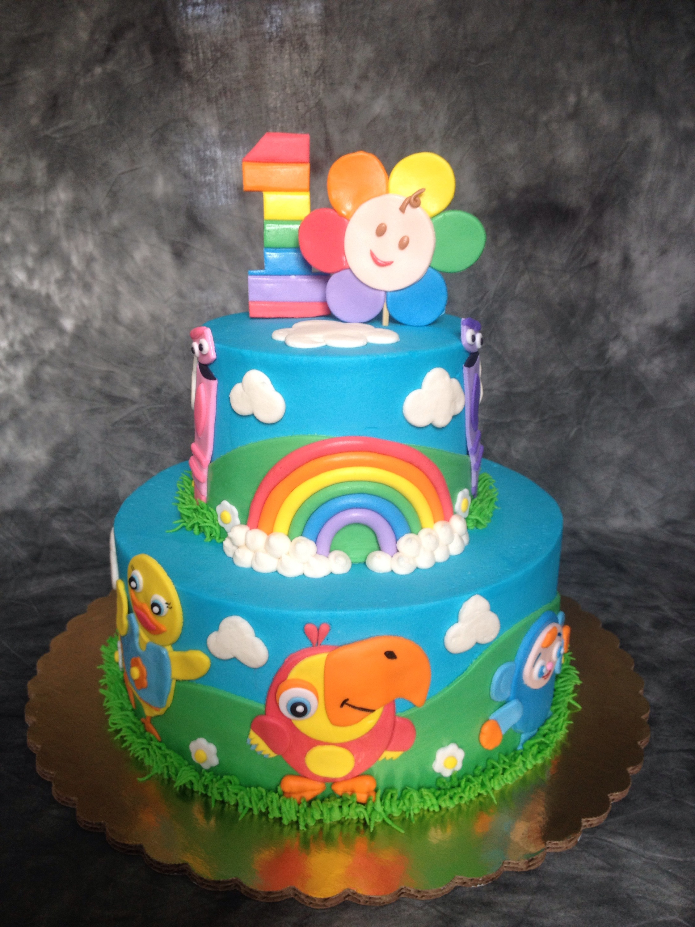 Babys 1St Birthday Cake
 Baby’s first TV cake
