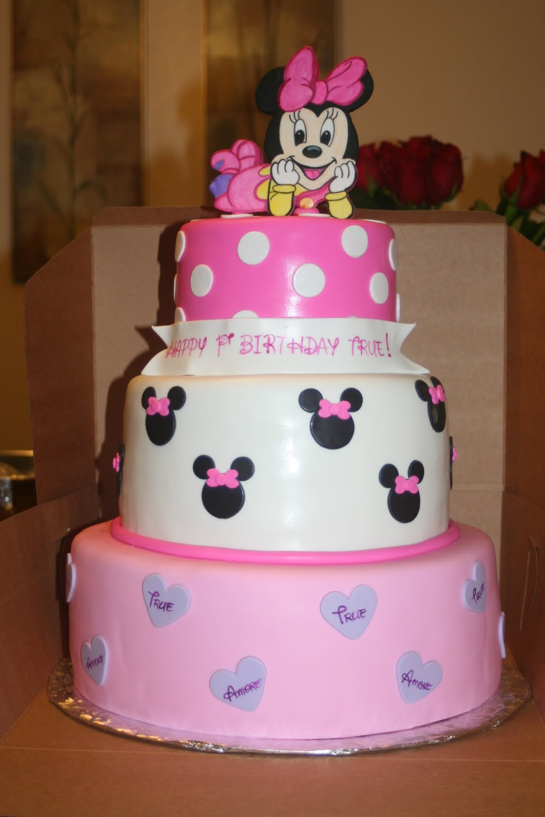 Babys 1St Birthday Cake
 Tara s Piece of Cake Baby Minnie 1st Birthday