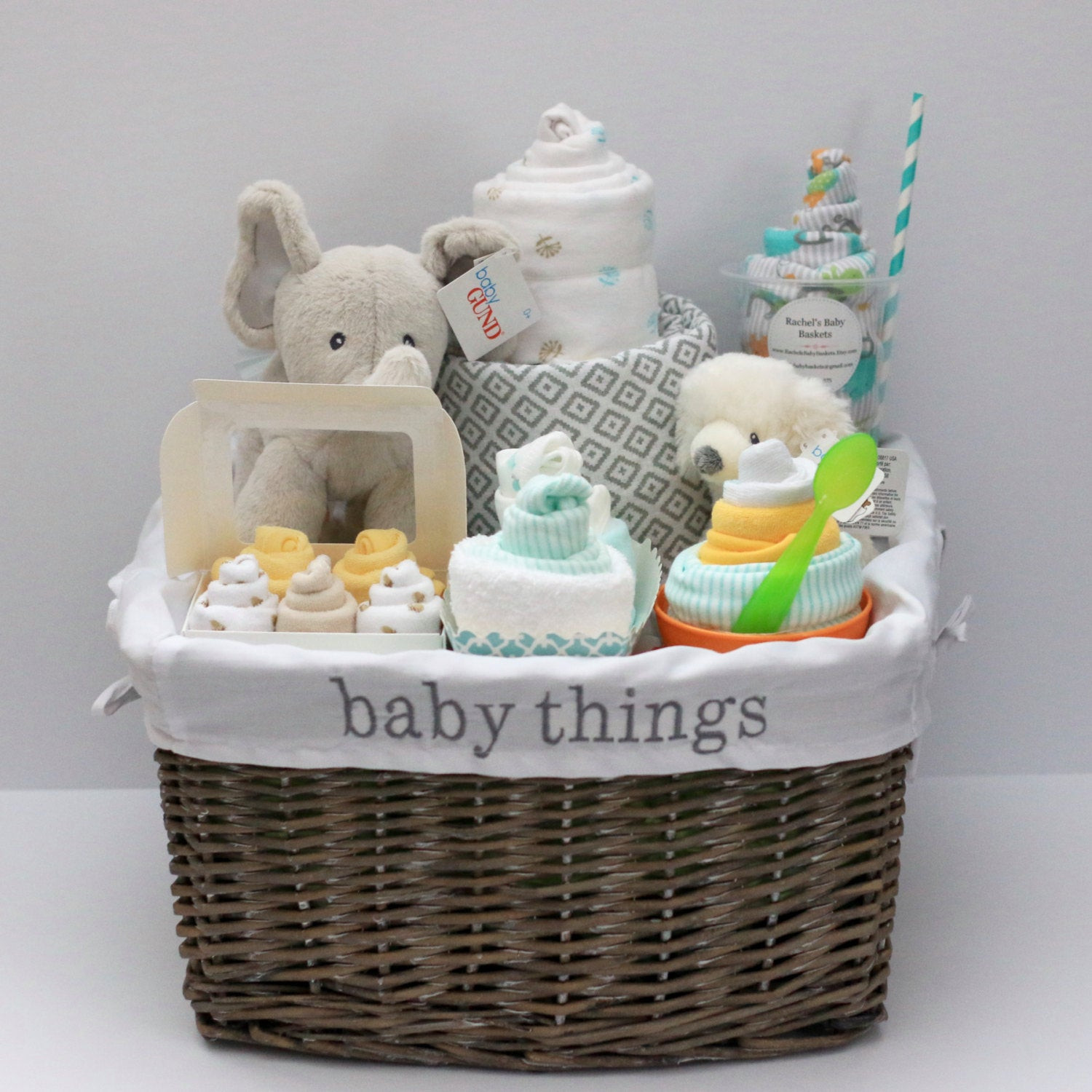 Babyshower Gift Ideas
 Gender Neutral Baby Gift Basket Baby Shower Gift Unique Baby