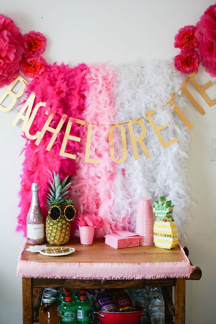 Bachelorette Party Decorating Ideas
 So many cute decorations at this bachelorette party