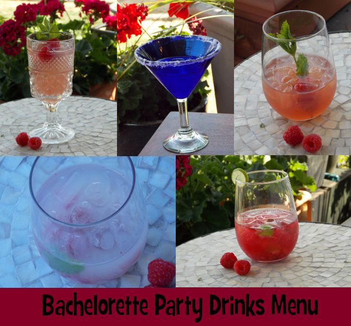 Bachelorette Party Drinks Ideas
 Drink menu idea for a bachelorette party including